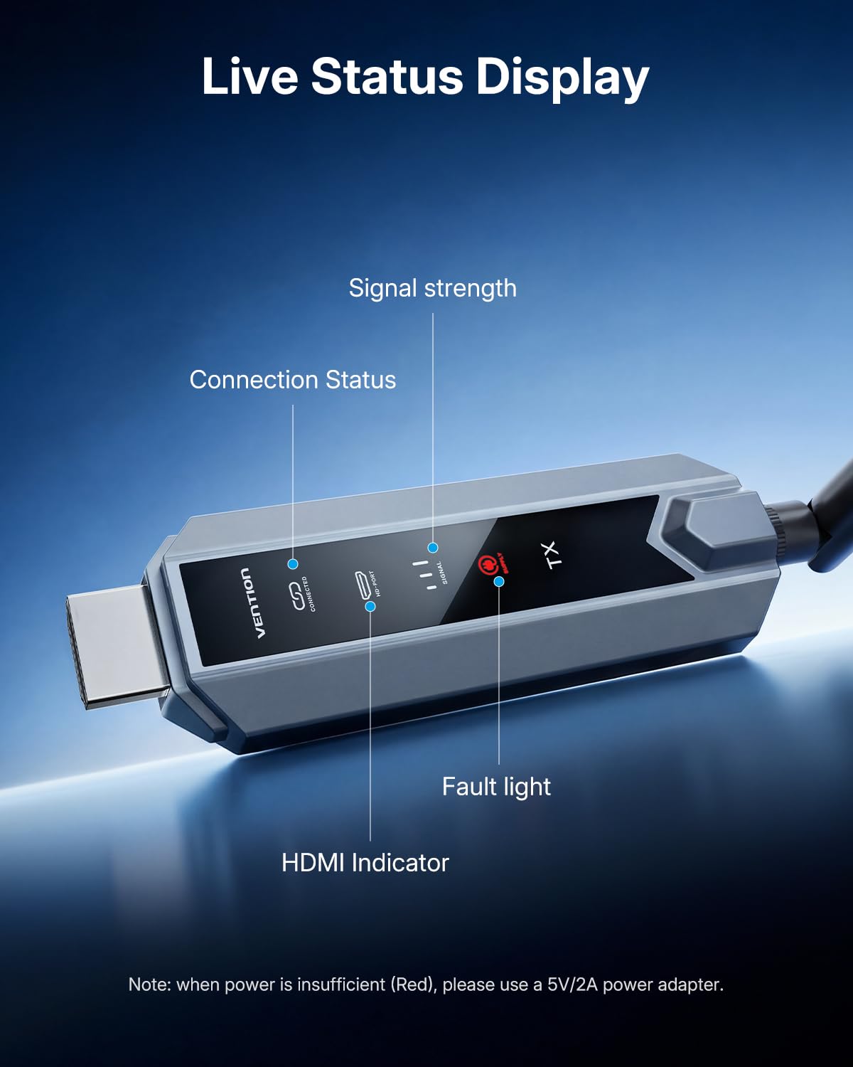 VENTION HDMI extender reaches 393ft range for long-range wireless streaming