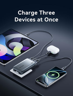 VENTION port closeup highlighting 65W USB‑C and smart power sharing benefit