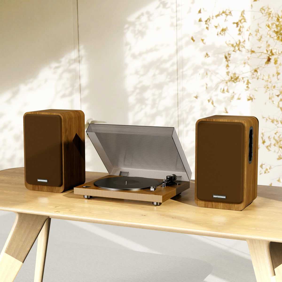 VENTOSONIDO premium MDF enclosure highlights sturdy build and refined finish.