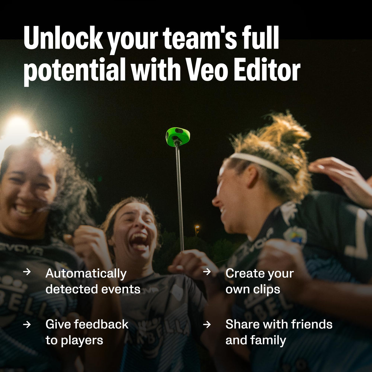 VEO Veo Cam 3 5G long battery life supports extended practice sessions.