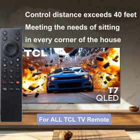Packaging for VEPRAG TCL QM5K remote ready for shipping.