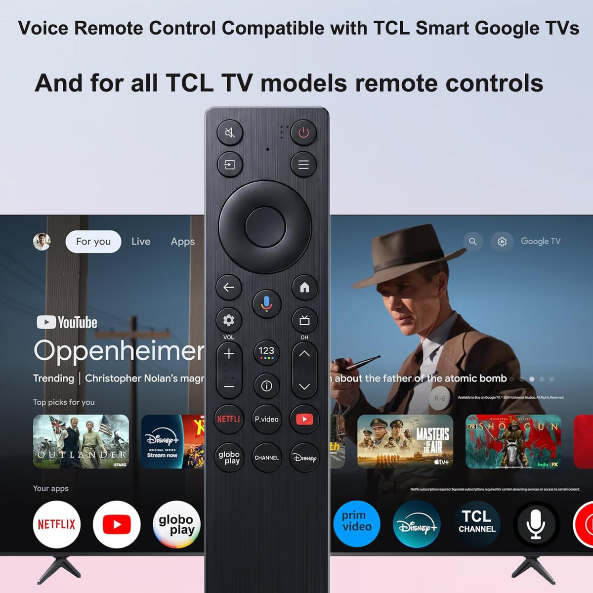 Startup setup of VEPRAG remote for TCL QM6K demonstrates simple pairing.