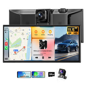 Veralady 11.5-inch wireless CarPlay screen offers intuitive in-car navigation.