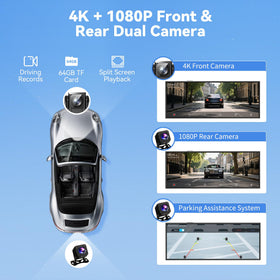 Veralady 4K front camera records high-detail highway scenes.