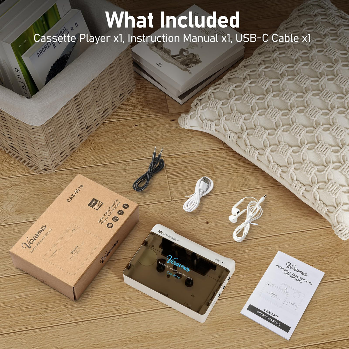 VERAVOXES in a cozy scene with headphones for comfortable listening