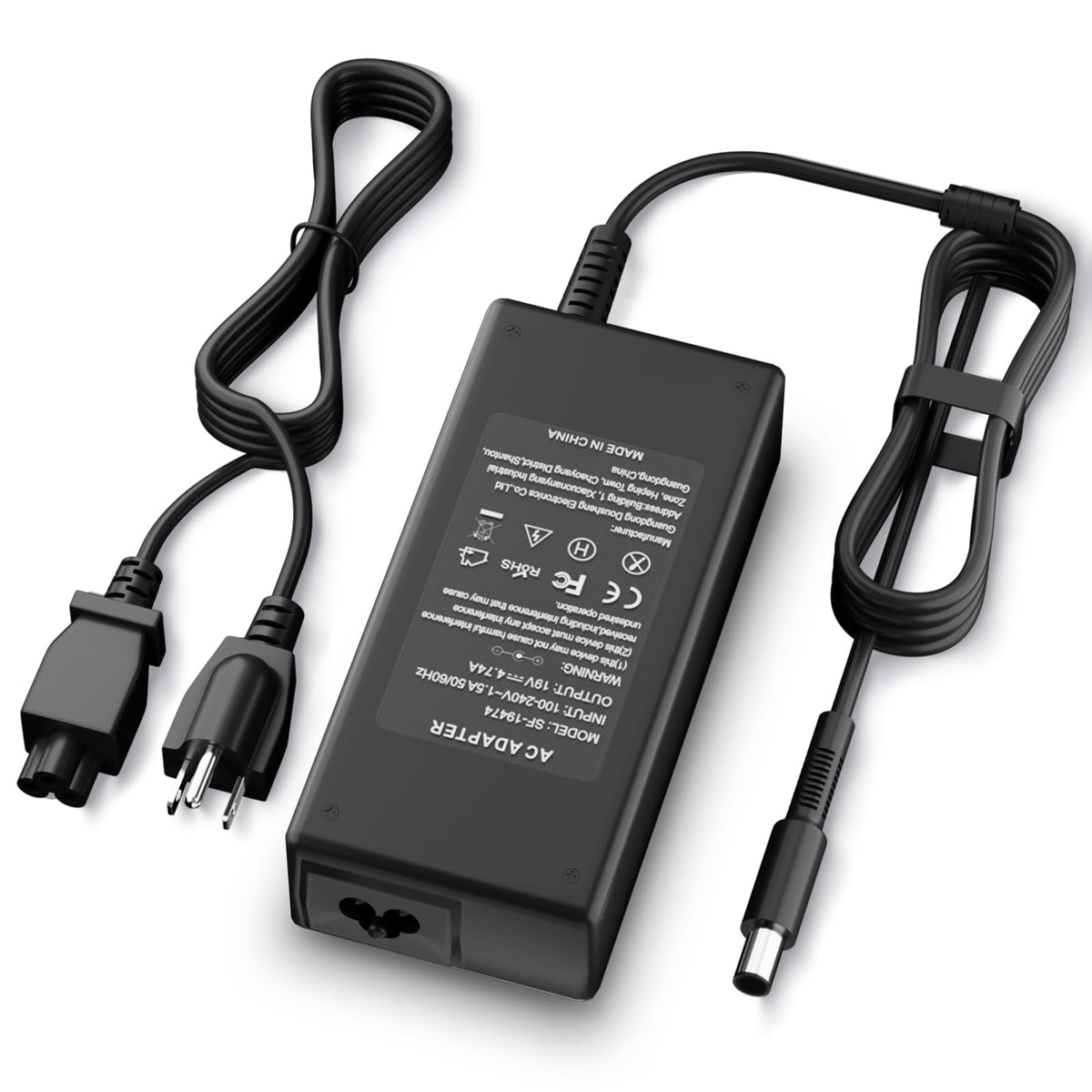 Verful front packaging showing HP power cord and compatibility details for quick purchase benefit