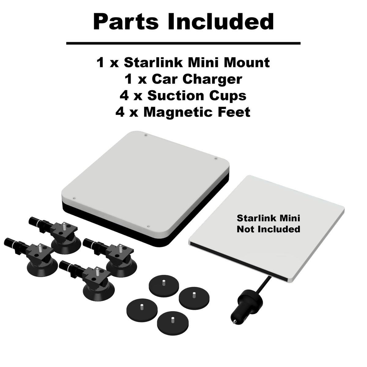 Veritas Vans Starlink Mount supports interior and exterior mounting for any trip.