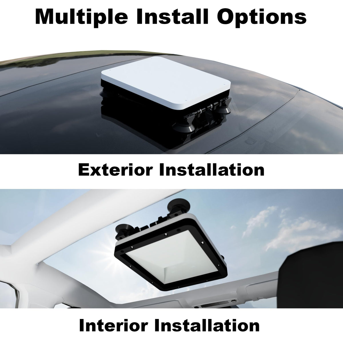 Veritas Vans Starlink Mount marine-grade HDPE withstands harsh weather.