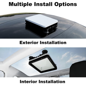 Veritas Vans Starlink Mount marine-grade HDPE withstands harsh weather.