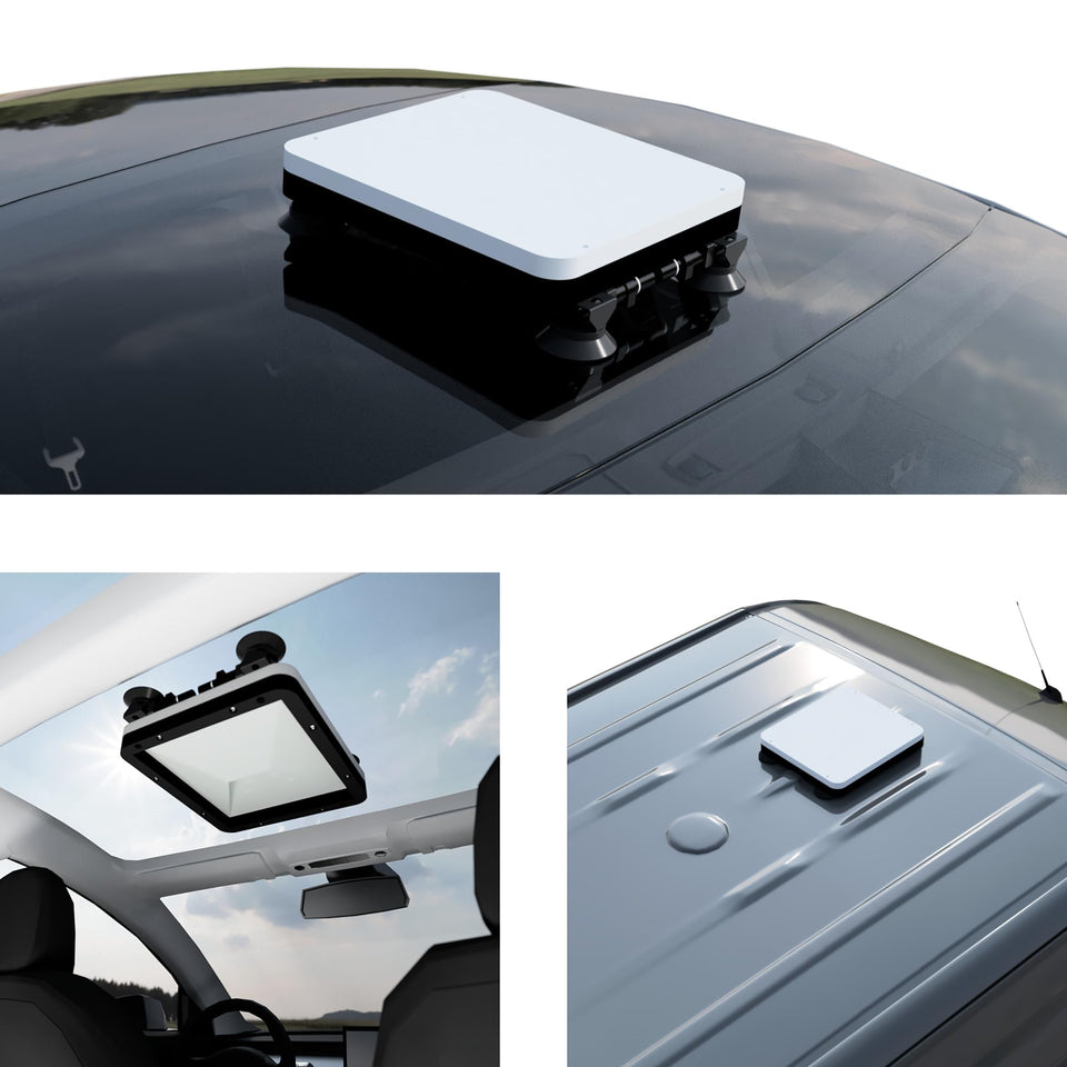 Veritas Vans Starlink Mount precision-cut fit for a secure Starlink Mini.