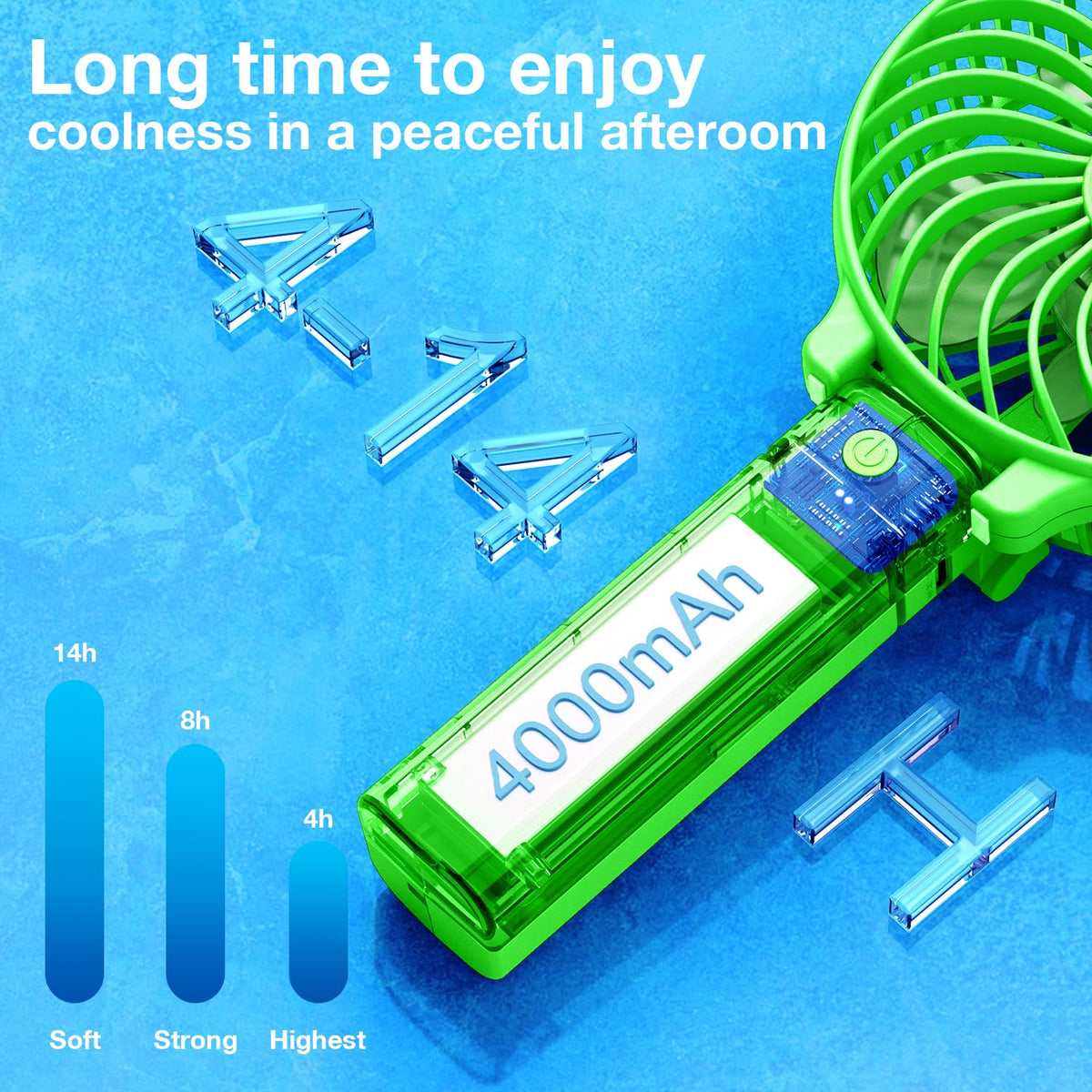 VersionTECH portable fan with three speed levels for customizable breeze