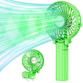 VersionTECH portable fan folded 180-degree for desk or travel