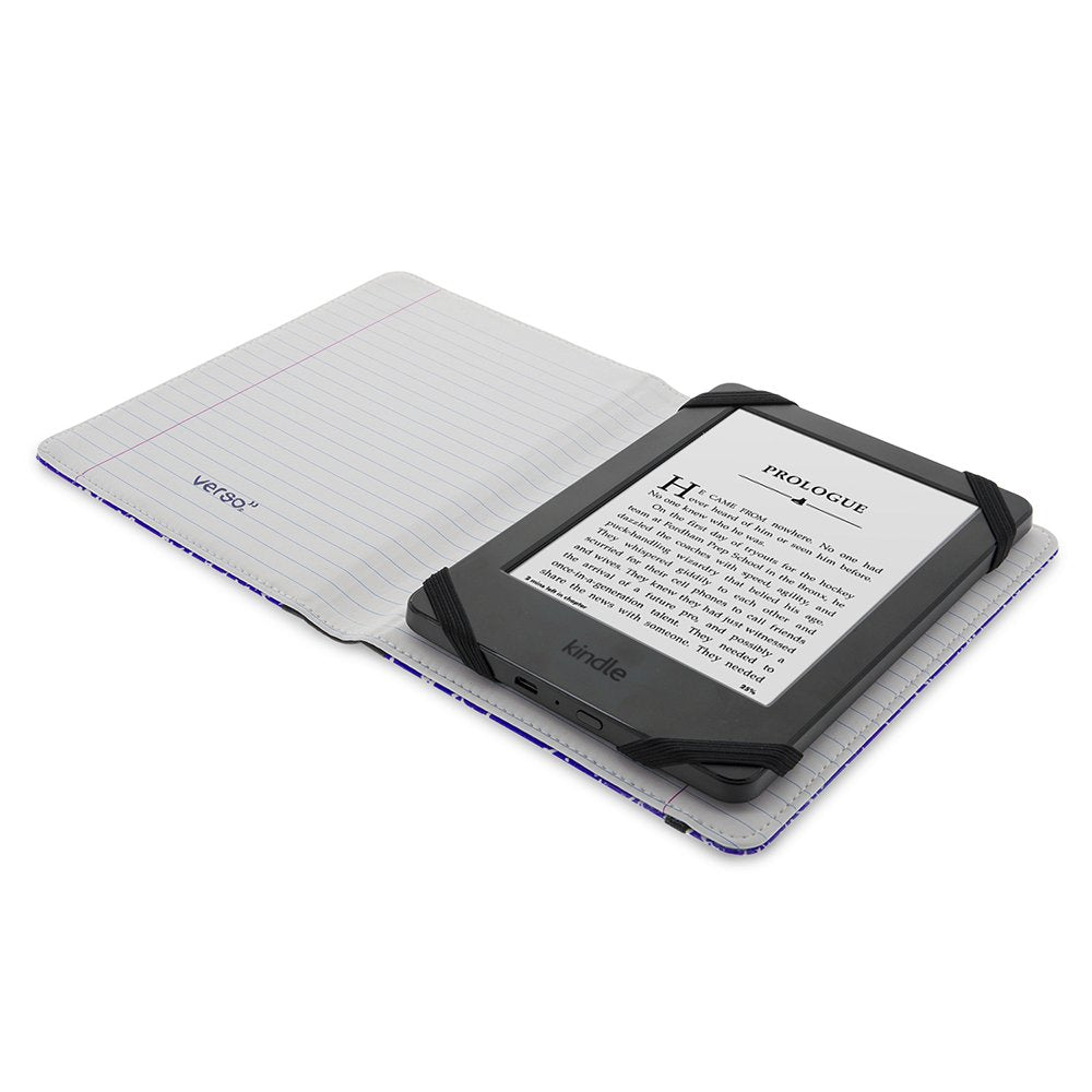 Verso patent-pending corner elastics securing Kindle snugly and safely
