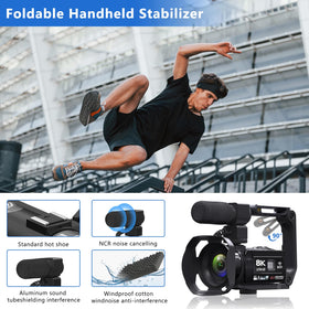 VETEK 8K camera lens hood and stabilizer for steadier footage