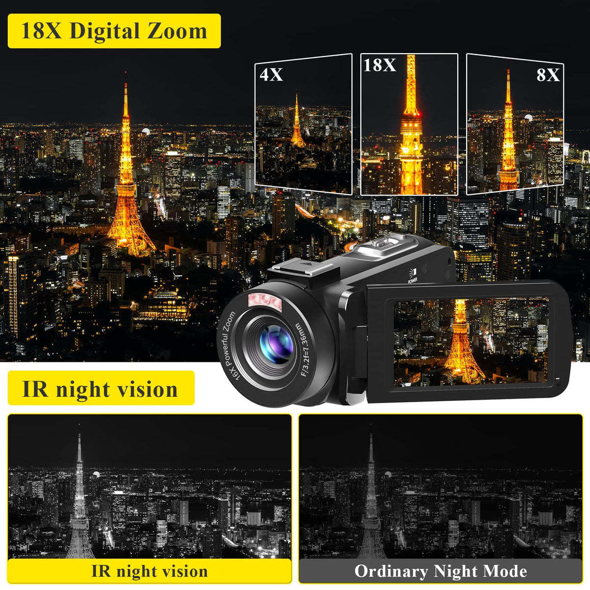 VETEK camcorder in webcam mode for full HD video calls
