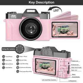 Compact, lightweight VETEK camera suitable for beginners and everyday use.
