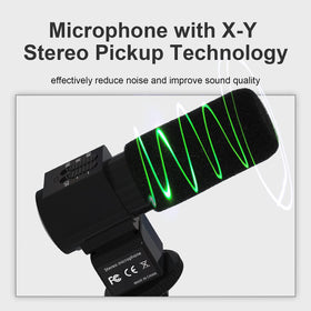 VETEK external mic jack enhances audio capture for videos