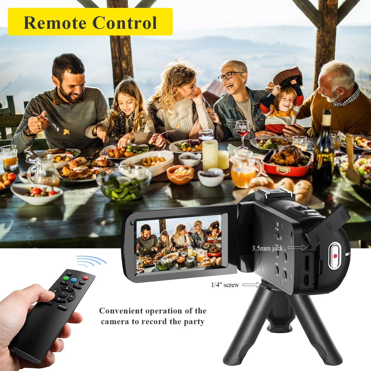 VETEK camcorder compatibility note on SD cards for reliable storage