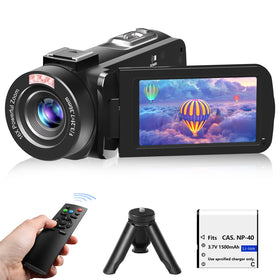 VETEK video camera full HD 1080p with 18x zoom, ideal for detailed vlogs