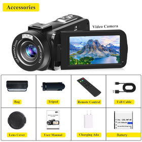 VETEK vlogging camera with infrared night vision for clearer night captures