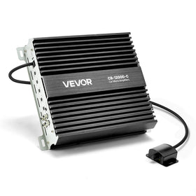 VEVOR 1200W mono amp front view for enhanced car bass performance in compact sedans