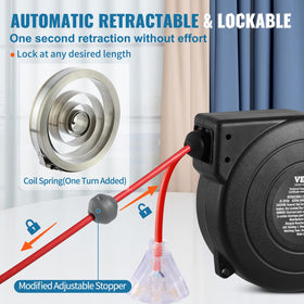 VEVOR lighted 3-outlet socket shows power status at a glance