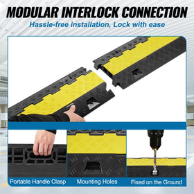 VEVOR ramp supports up to 22,000 lbs per axle for heavy vehicle traffic.