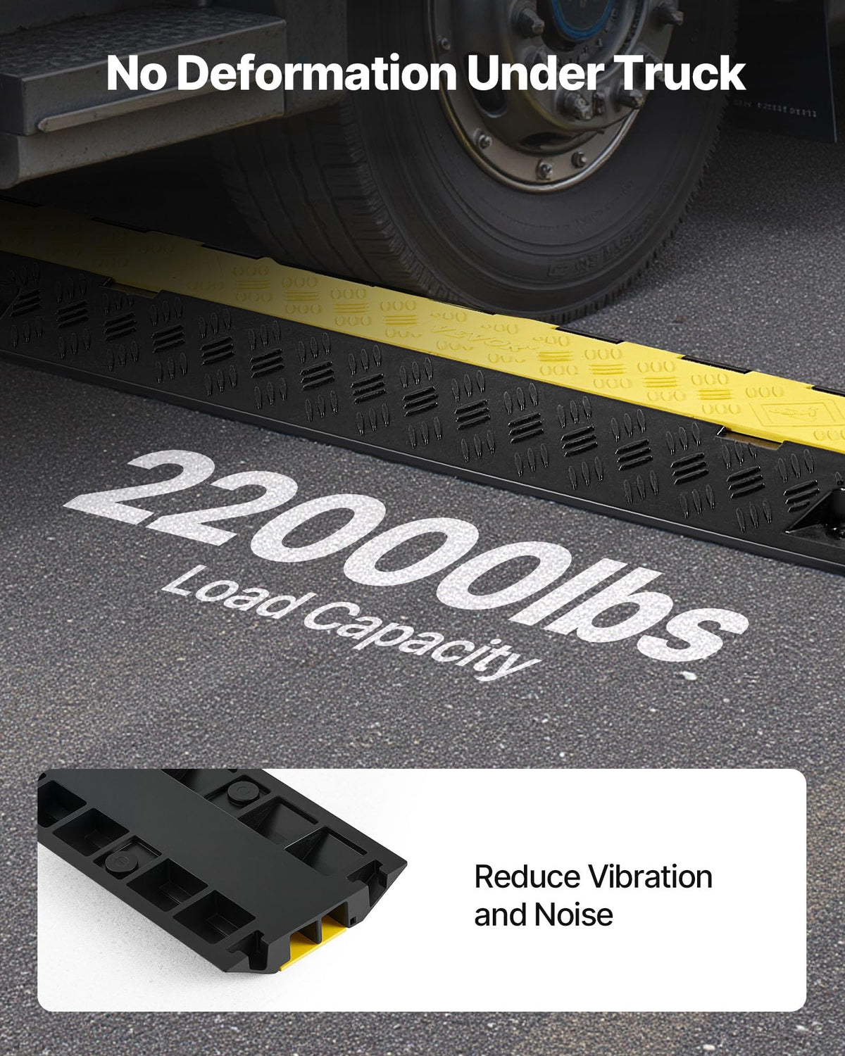 VEVOR ramp with flip-open top cover speeds cable installation