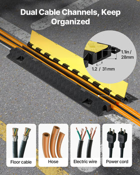 VEVOR ramp handles heavy loads up to 22,000 lbs per axle