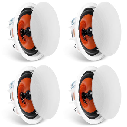 VEVOR 8-inch ceiling speaker woofer for deep bass in rooms.