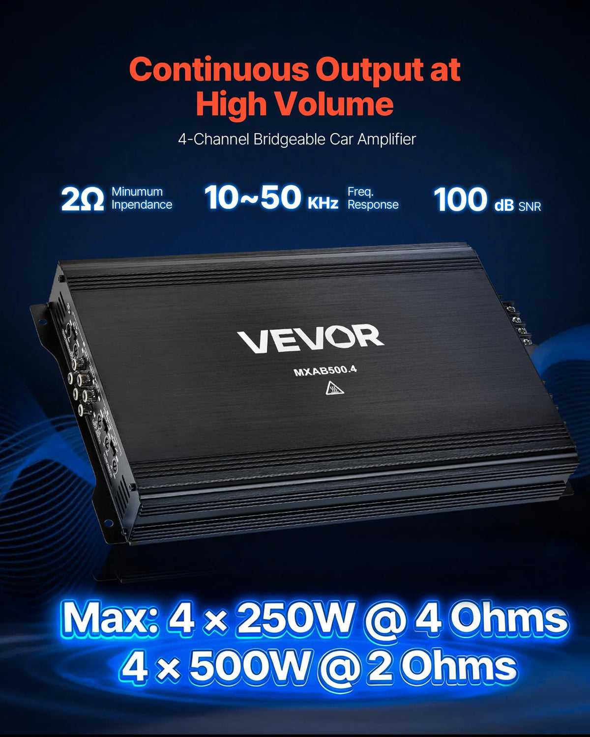 VEVOR heat-sink close-up highlighting aluminum shell for improved cooling performance