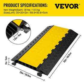 VEVOR underside showing shock-absorbing base for stability and durability