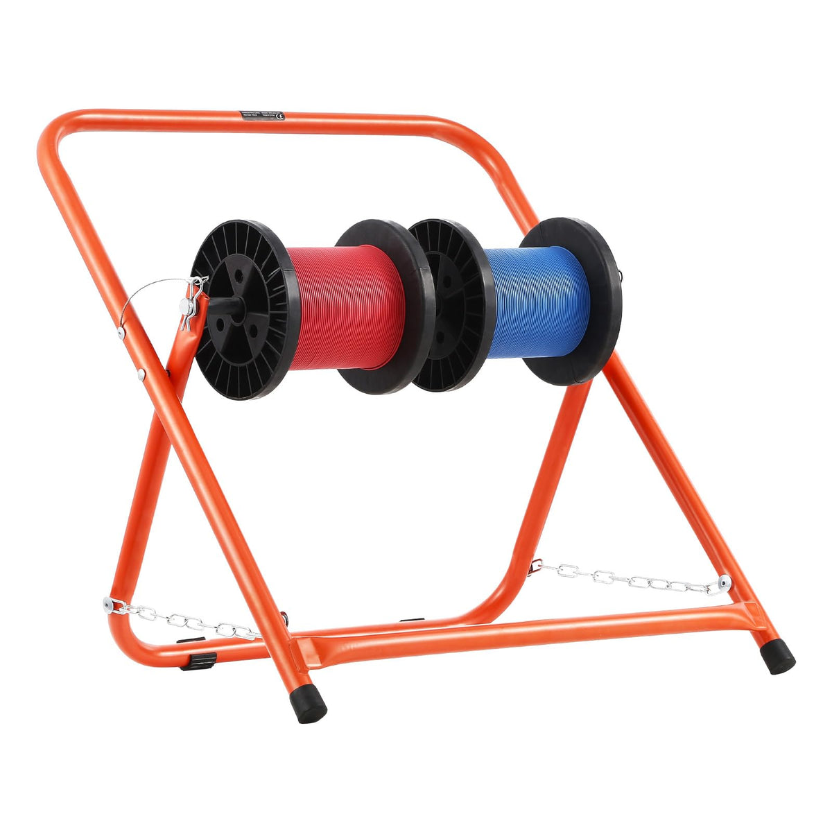 VEVOR front view of cable caddy showing sturdy frame and organized reels benefit portability