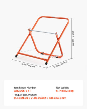VEVOR scale comparison with ruler showing actual dimensions and space-saving benefit