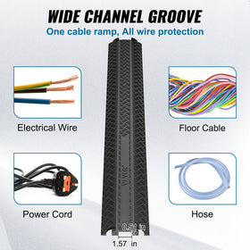 VEVOR interlocking-extension design enables longer runs for larger spaces.