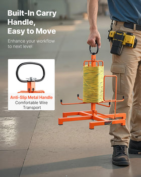 VEVOR close-up of swivel eyelet preventing cable twist and smooth feeding