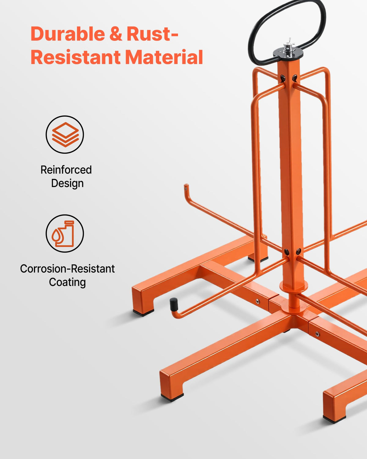 VEVOR anti-slip handle detail for safe transport and easy relocation