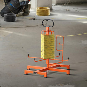 VEVOR dispenser next to tools showing scale and portability benefits