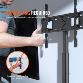 VEVOR rear view with built-in cable management keeping cords concealed and tidy