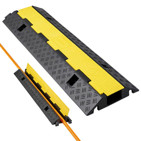 VEVOR front view of cable protector ramp showing ramp profile and dimensions for quick placement