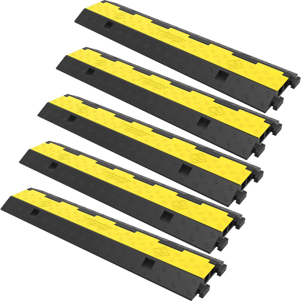VEVOR cable protector ramp with two channels for safe cable management