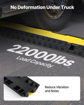 VEVOR Ramp shows 22,000 lbs axle capacity protecting heavy vehicles.