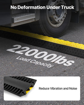 VEVOR 22,000 lbs axle capacity supports heavy vehicle traffic.