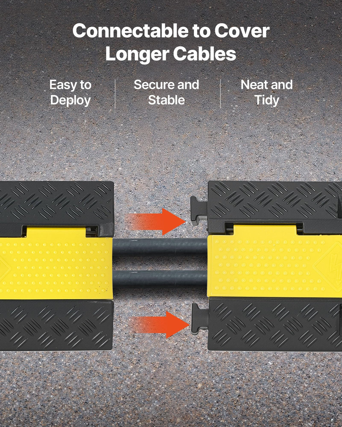 VEVOR Cable Protector Ramp suited for indoor and outdoor use.