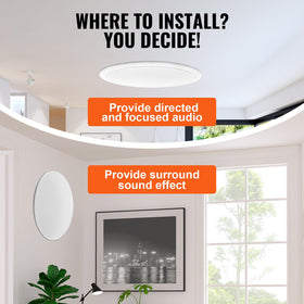 VEVOR paintable grille blends speakers with decor.