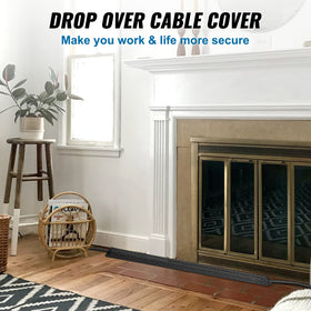 VEVOR drop-over cable cover highlighting 2000-lbs load capacity for carts.