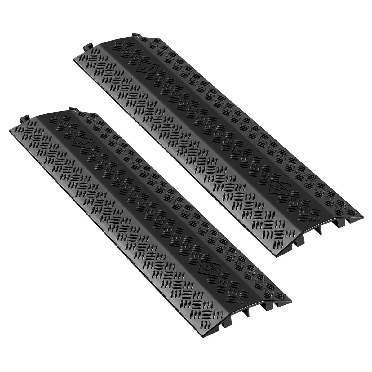 VEVOR front packaging showing two cable covers and robust build benefit