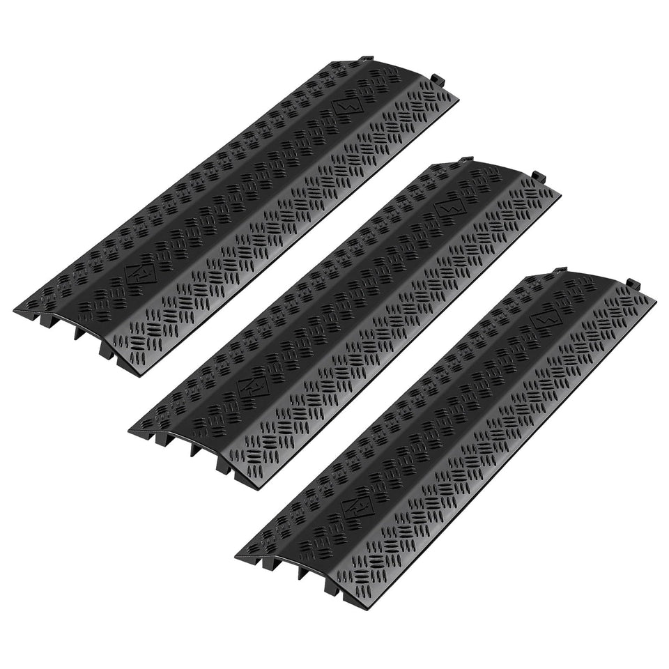 VEVOR front view of cable cover showing sturdy ramp and smooth edges for safer crossings