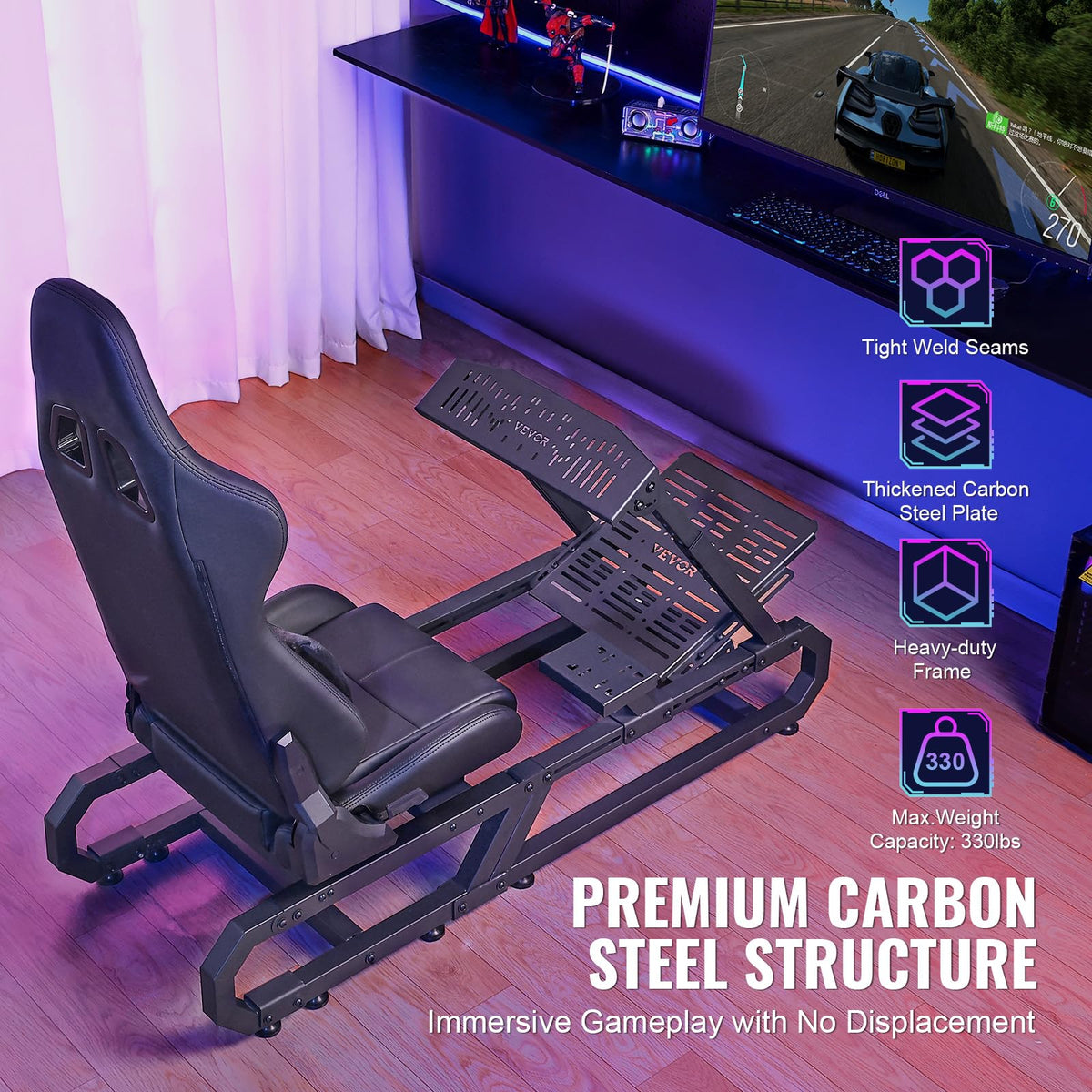 VEVOR wheel stand pedal angle adjustment for precise pedal placement.