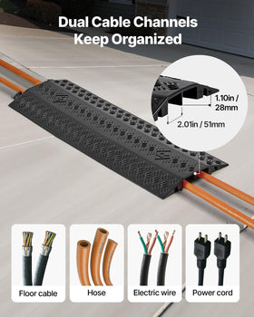 VEVOR in use at event protecting cords and improving safety